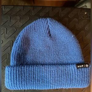 HUF royal blue cuffed beanie